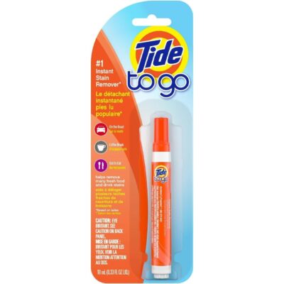 Tide Stain Remover for Clothes, To Go Pen, Instant Spot Remover for Clothes, Travel & Pocket Size