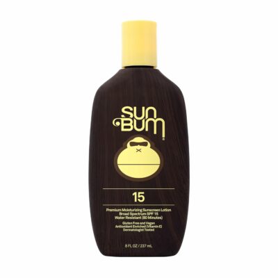 Sun Bum Original SPF 15 Sunscreen Lotion | Vegan and Hawaii 104 Reef Act Compliant (Octinoxate & Oxybenzone Free) Broad Spectrum Moisturizing UVA/UVB Sunscreen with Vitamin E | 8 oz 