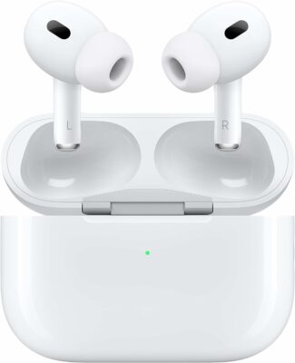 Apple AirPods Pro (2nd Generation) Wireless Ear Buds with USB-C Charging, Up to 2X More Active Noise Cancelling Bluetooth Headphones, Transparency Mode, Adaptive Audio, Personalized Spatial Audio