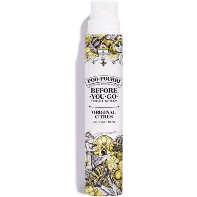 Poo-Pourri Before-You-Go Toilet Spray, Original Citrus, Travel Size 10 mL - Lemon, Bergamot and Lemongrass 