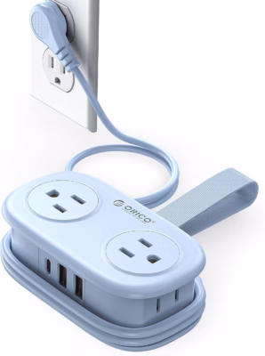 ORICO Cruise Approved Travel Power Strip, 4FT Wrap-Around Extension Cord